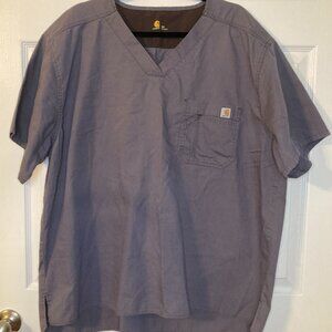 Carhartt Men's Ripstop Utility Scrub Top - Dark Gray - Size 2XL